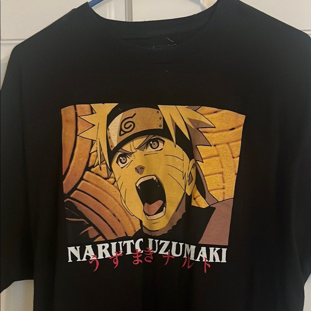 Like new Anime Black Short Sleeve Tee, size XL